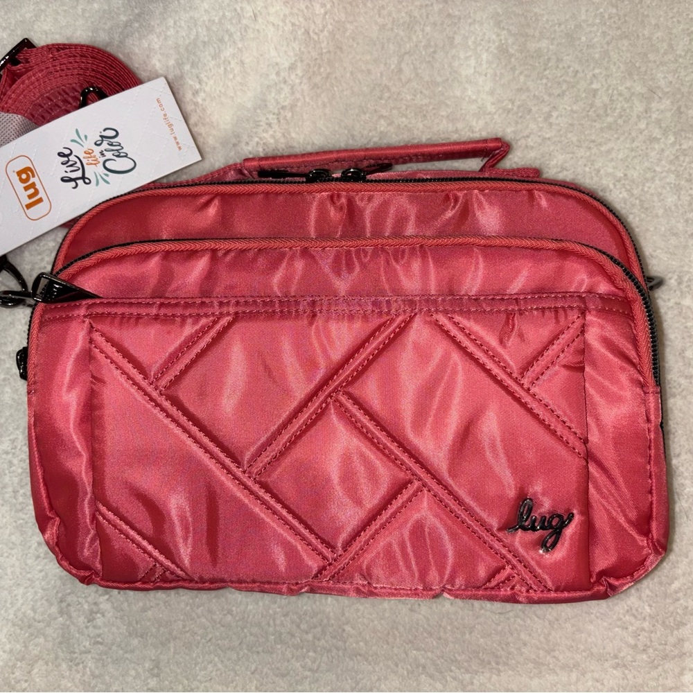Lug scoop se watermelon popsicle pink crossbody bag